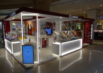 Clarins Stand Galeries Lafayette Paris