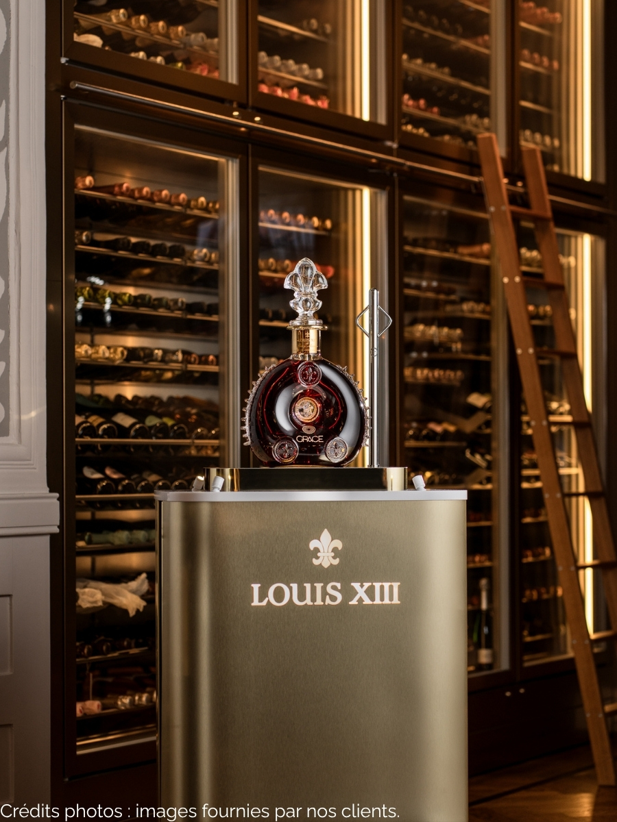 Ledia agencement spiritueux Louis XIII